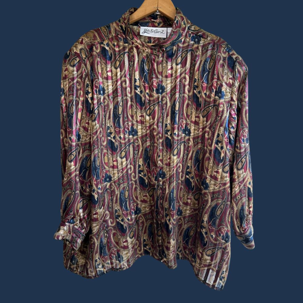 Vintage 1970s Yves St. Clair 2 Sheer Blouse